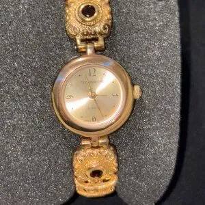 Jules Jargensen Analog Watch Multi Gemstones Lot - Vintage Jules Jurgensen Gold Tone Gemstone Watch main image 4